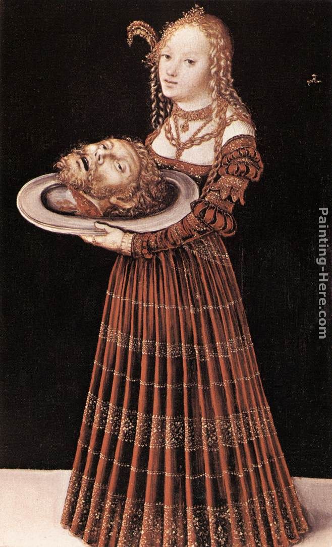 Salome with the Head of St John the Baptist painting - Lucas Cranach the Elder Salome with the Head of St John the Baptist art painting